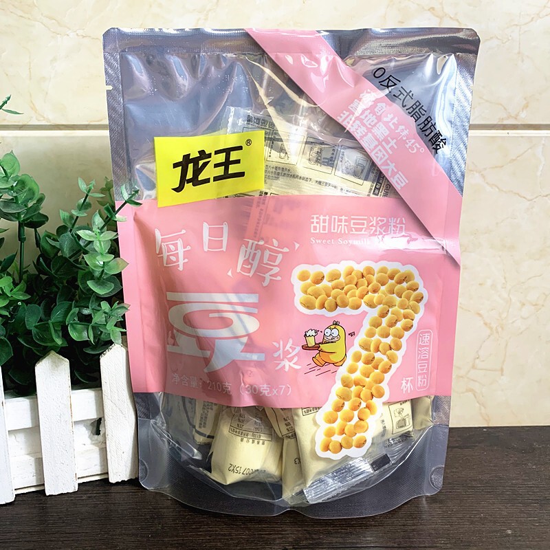 竜王豆乳粉原味甘味朝食速沖飲溶解独立小包装バラ重量1パック5斤|undefined