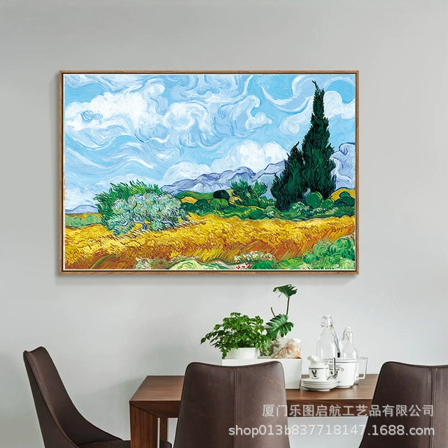 Ручная акриловая флористическая живопись, цифровой принт на холсте, 40×50 см, несколько дизайнов