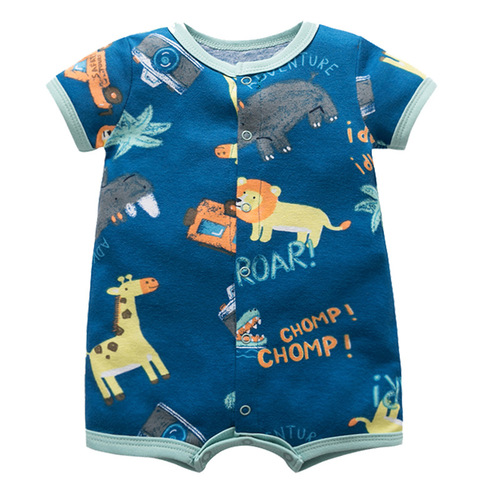 Wholesale baby jumpsuit short-sleeved jumpsuit short-sleeved jumpsuit newborn baby romper summer pajamas