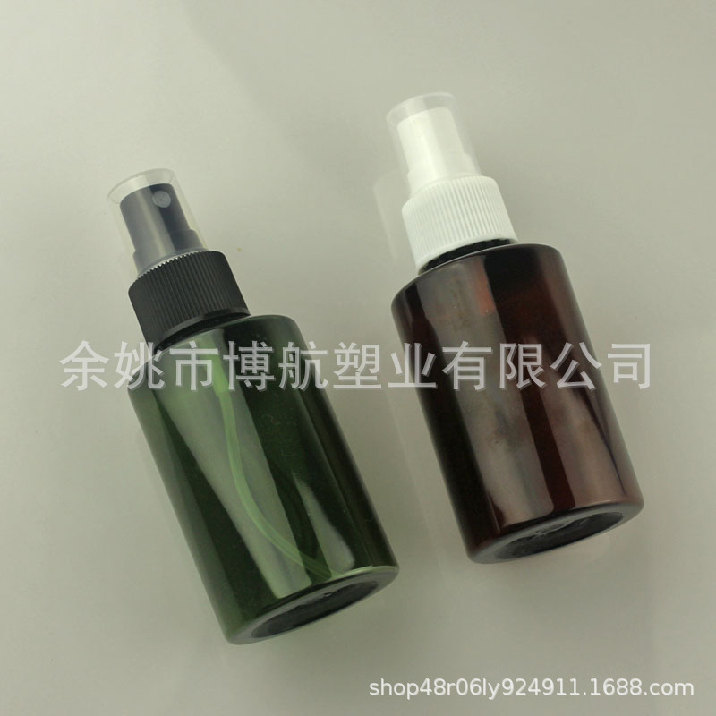 100ml斜肩瓶精油 分装瓶化妆品包装pet塑料瓶香水 喷雾瓶