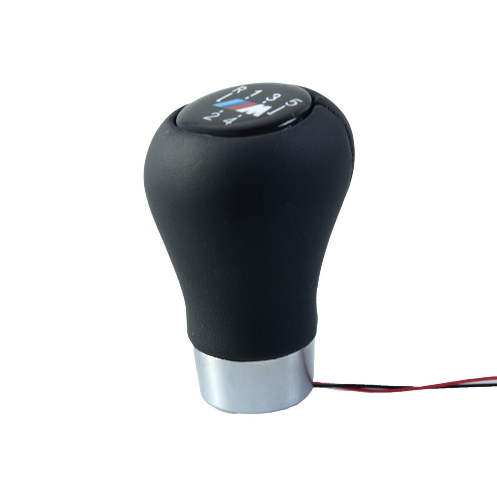 Suitable for Bmw Bmw Car Customized Gear Handle Led Red Light Manual Gear Shift Handball Gear Lever Accessories