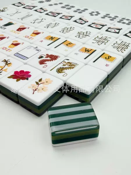 Supply of Foreign Trade Mahjong Tiles (Available for Shipment) American-Style Golf Mahjong Tiles with Internal Printing, Acrylic 4-Layer