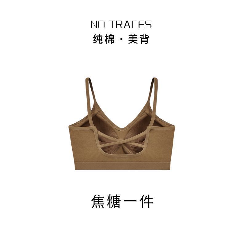 Copa fija ropa interior de mujer espalda sin anillo de acero sujetador de elevación contra caída de pecho ropa interior deportiva fábrica de comercio