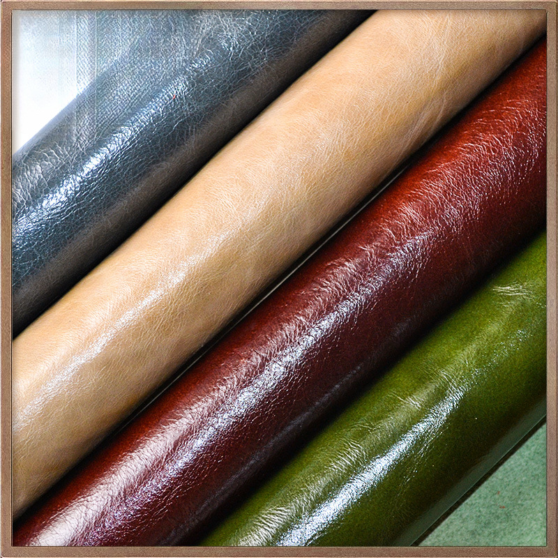 意大利进口复古油蜡皮整张头层牛皮皮料沙发软包修补皮革面料