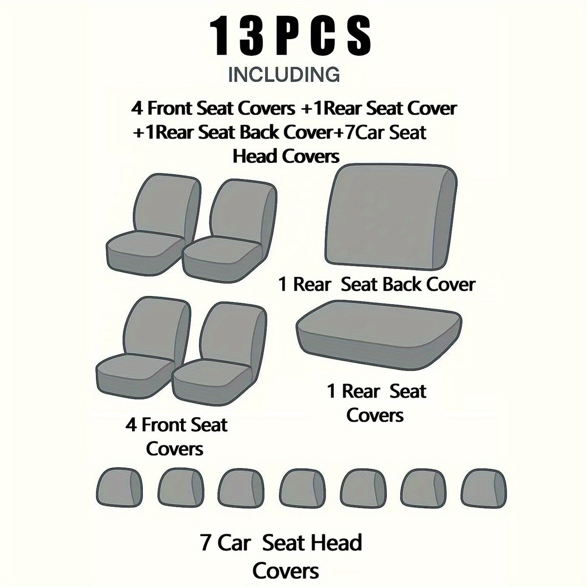 Foreign Trade Cross-Border Sales to Us Customers, Tk Temu, Popular in Mexico, All-Season Universal Car Seat Covers, Factory Direct Sales
