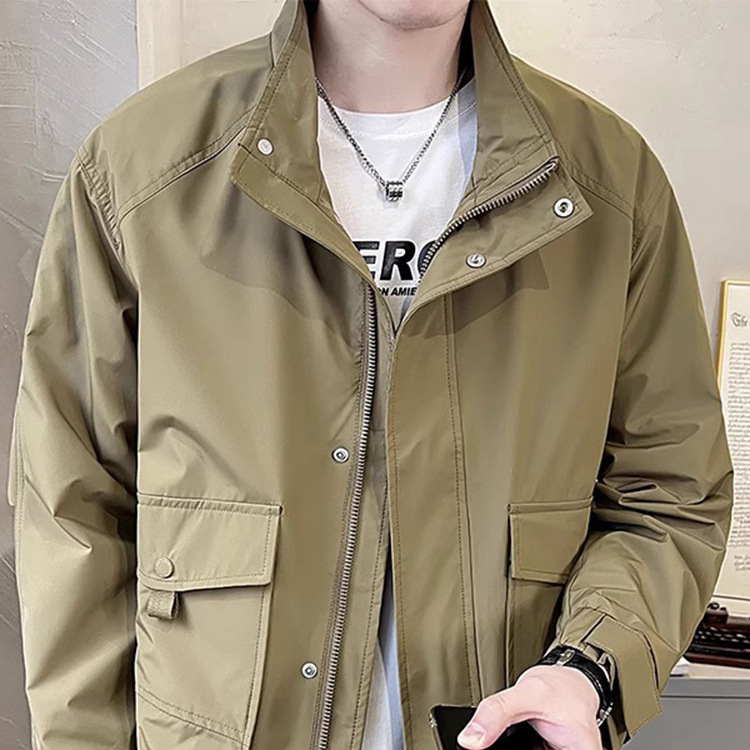 El cárdigan puede ser solapa, guapo, chaqueta de trabajo, estilo de primavera y otoño para hombres, estilo de moda suelto, chaqueta casual, chaqueta para hombres