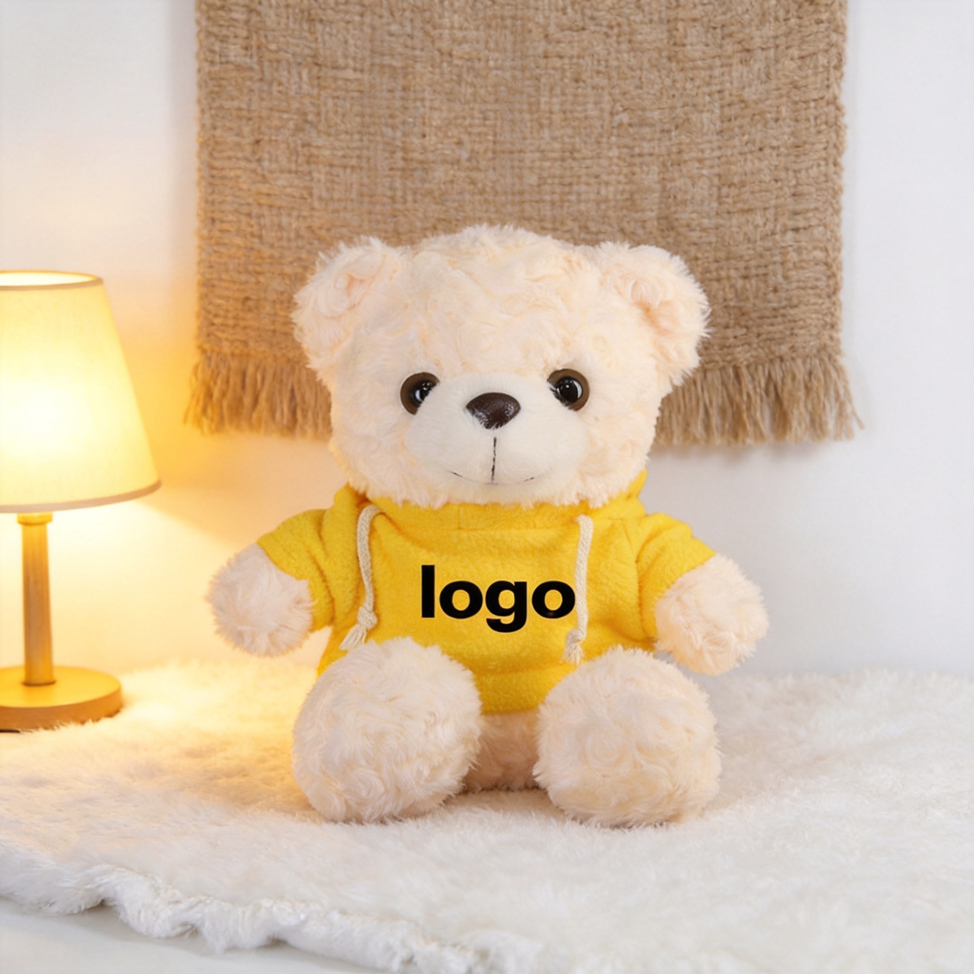 Sombrero amarillo y oso blanco