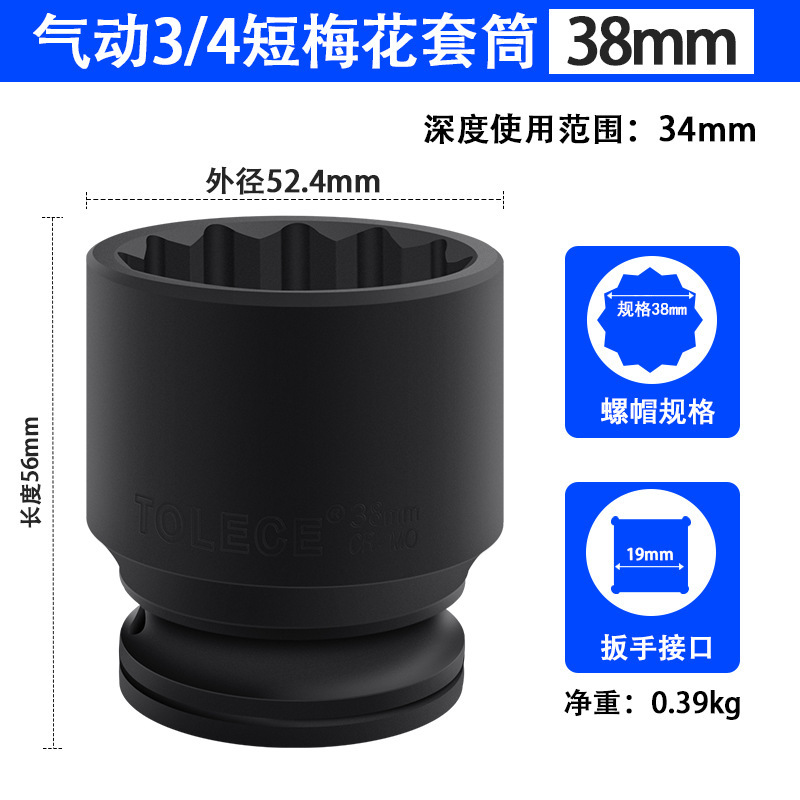 3/4インチ12角重スリーブレンチセット19mm梅建設機械自動車修理金物工具|undefined
