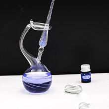 创意玻璃蘸水笔洗笔架彩色鲸鱼笔搁实用笔座洗笔樽墨水颜料清洗杯