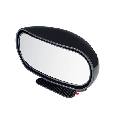 Car Rearview Mirror with Additional Coach-Assisted Reversing Mirror to Assist Blind Spots, Large Field of View, Wide-Angle Lens with Adjustable Angle (Large field of view rear view auxiliary mirror) - single-pack