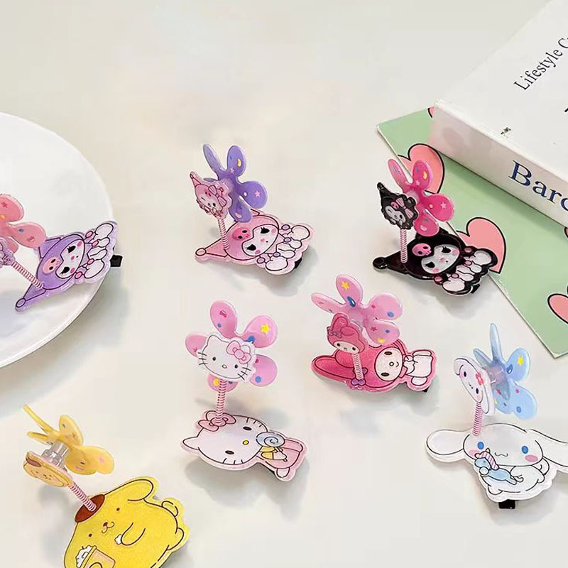 Niños lindo creativo lindo molino de viento pequeño pinza para el cabello accesorios para el cabello clip superior para niñas clip de flequillo de dibujos animados para bebés tocado de princesa