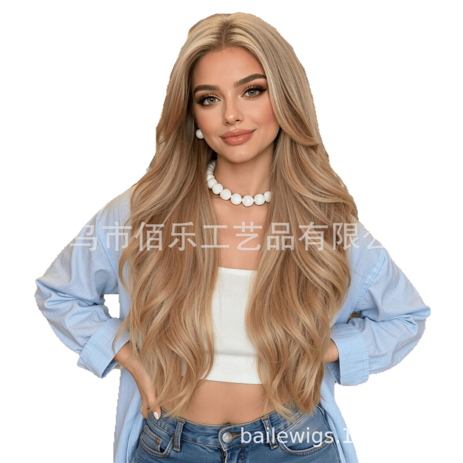 13 * 6 pelucas de gran área de encaje largo cabello rizado completo mano tejida peluca de cosida de encaje casual