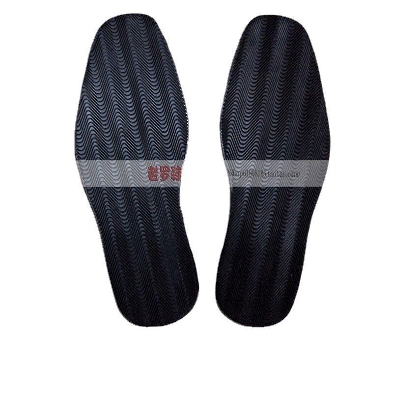 Suela de tela sólida antideslizante resistente al desgaste zapatos de goma zapatos de tela suela pegatinas patrón de onda de goma engrosada multi-capa inferior al por mayor