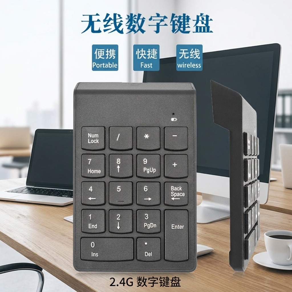 Digital Bluetooth keypad for computers, laptops, desktops, custom ergonomic tablets, wireless portable devices