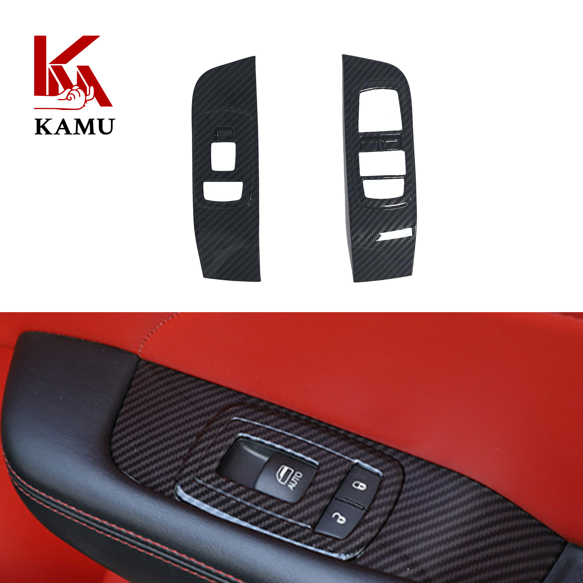 Suitable for Dodge Challenger Dodge Challenger carbon fiber pattern interior exterior navigation steering wheel gear