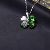 South Korean goods, glossy accessory, cute crystal necklace