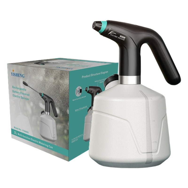 2 litros regadera eléctrica rociador de flores de riego 2L hervidor de agua eléctrico jardín Sprayers