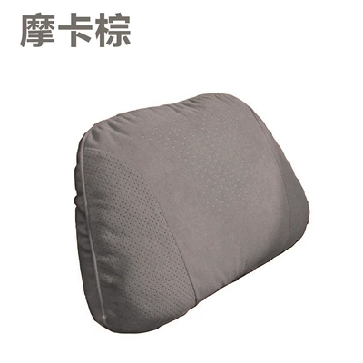 Non-Deformable Car Cushion, Neck Pillow – Headrest - suede-mocha-brown-waistrest-one