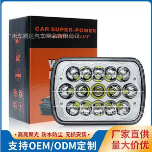 Manufacturer Direct Sales Car Led Super Bright 7-Inch 45W Work Light with Daytime Running Light Modified Headlight Off-Road Vehicle Auxiliary Light