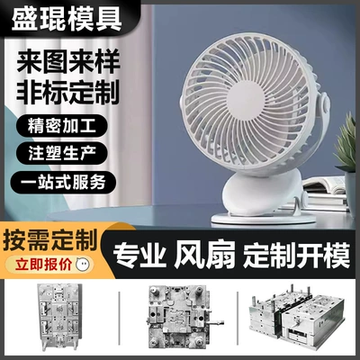 Plastic Fan Mold Development Model Processing and Making Appliances ABS Shell Accessories Two-color Mold Injection Molding Manufacturing