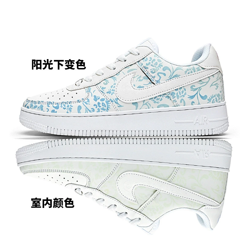 Putian AJ Air Force One Год лошади ограниченные кроссовки низкого верха мужские и детские парные повседневные обувь спортивная маленькие белые кроссовки