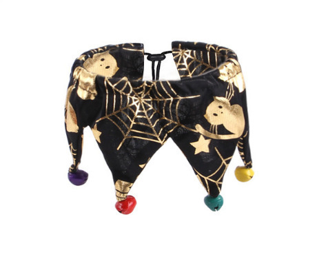 Transfronterizo nuevo Halloween mascota decoración calabaza sombrero divertido gato cráneo tocado saliva toalla traje al por mayor