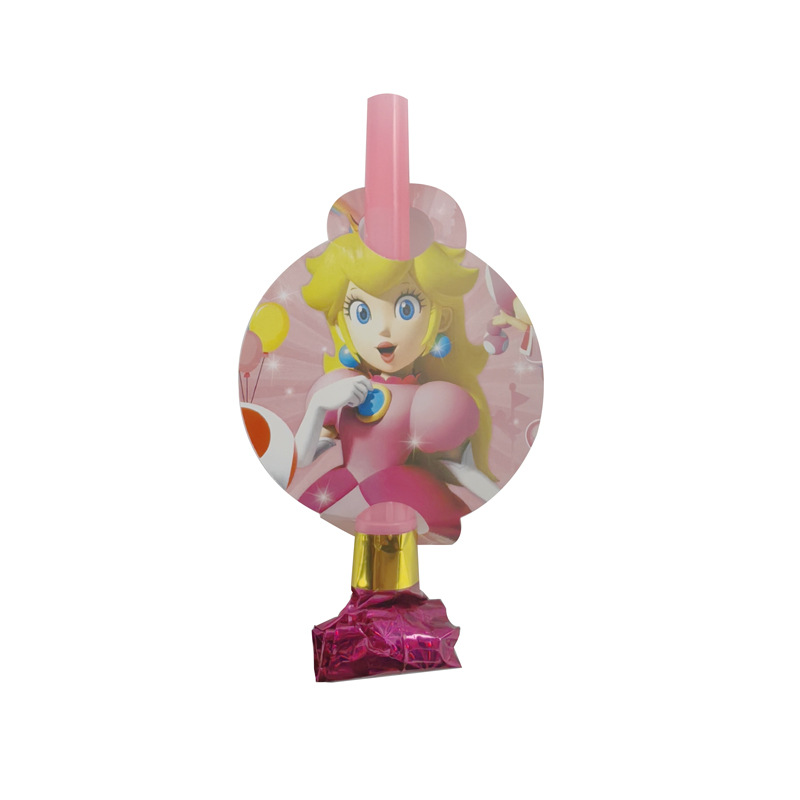 Biqi princesa melocotón tema fiesta de cumpleaños de los niños decoración vajilla Placa de papel desechable taza de papel mantel