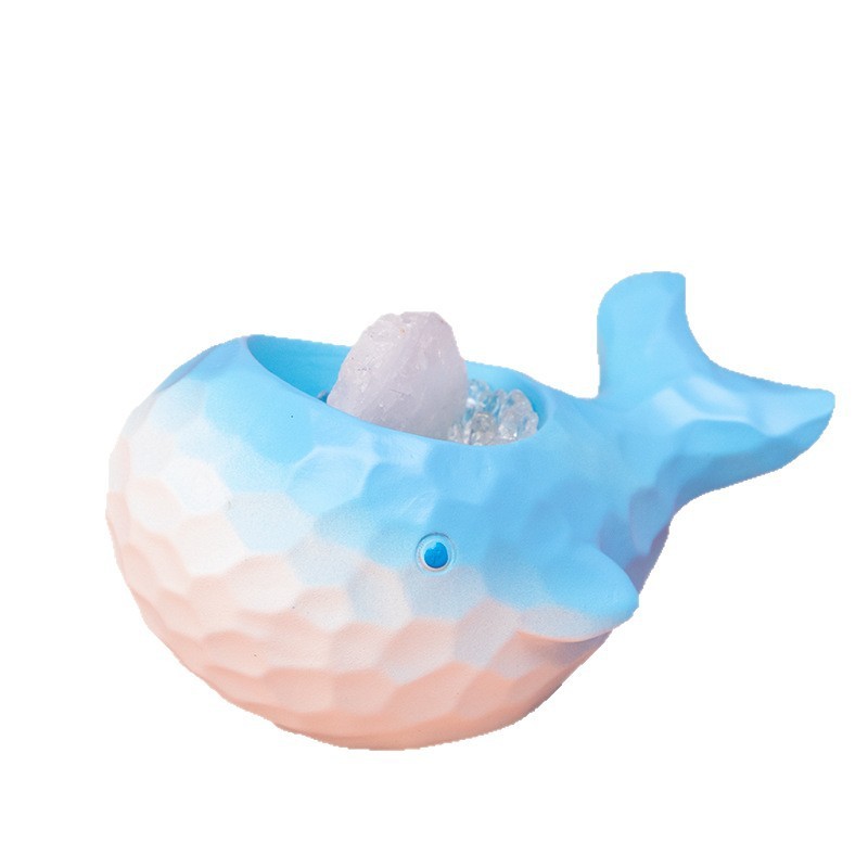 蓝色海晶灵盲盒树脂摆件创意潮玩桌面装饰树脂工艺品办公室礼物|undefined