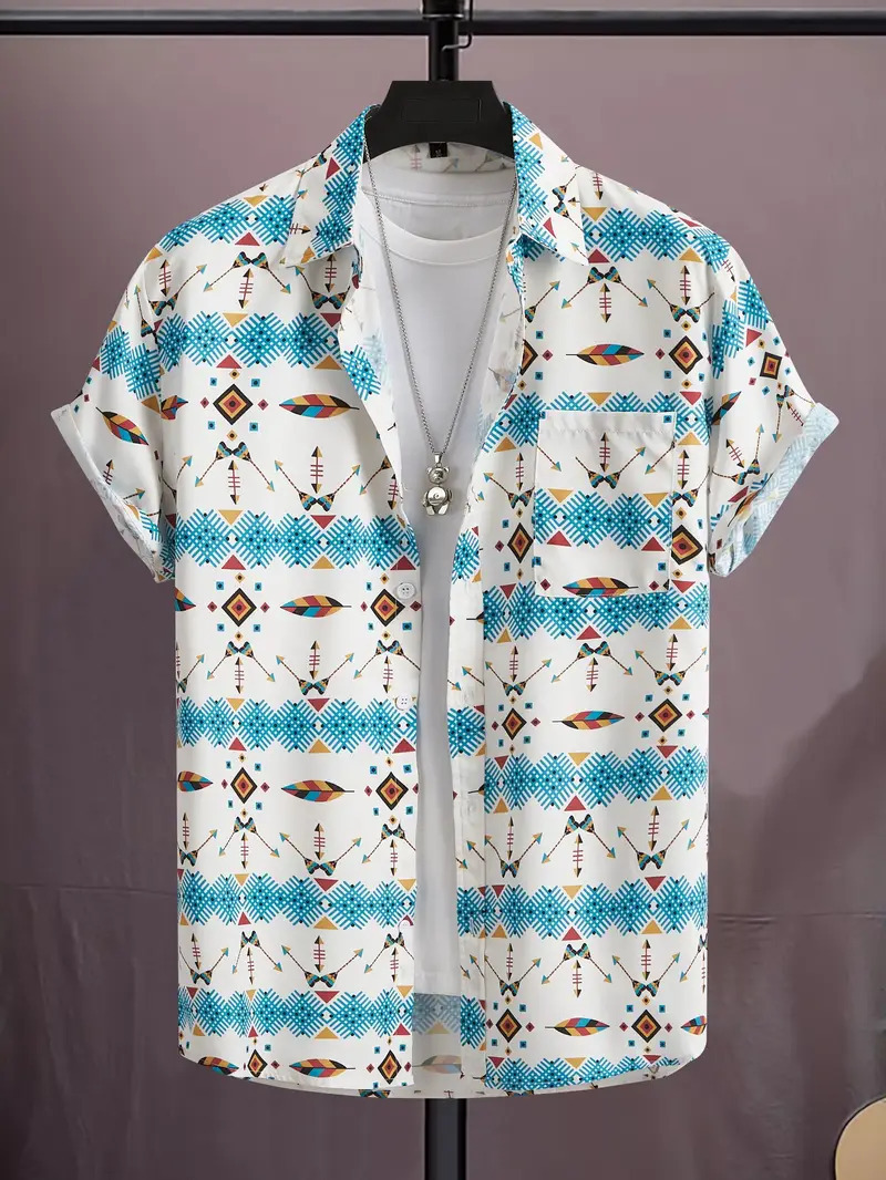 2024 verano nuevo estilo personalidad moda casual todo fósforo fresco y guapo letras camisa de manga corta a rayas MB1