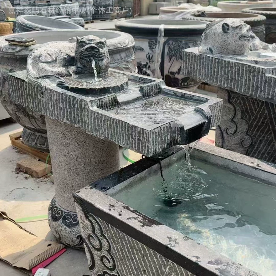 Pixiu, каменный резервуар с проточной водой, вилла, двор, каменная резьба, украшения с проточной водой, декоративные украшения для водного пейзажа, украшения для отеля, украшения с проточной водой