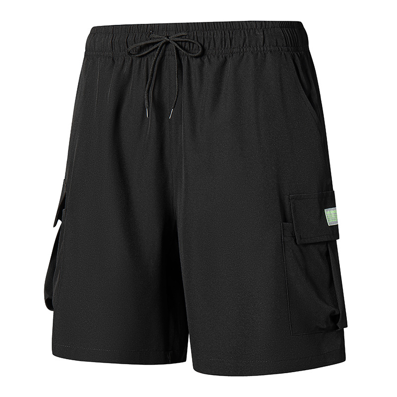Men's Clothing Men's Dark Blue Cargo Shorts Quick Drying Multi Pocket Summer Outdoor Wear Resistant Loose Fit Five Point Pants_viptrois.com
