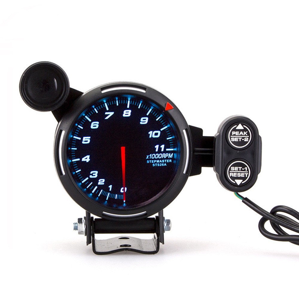 Car modification instrument 3.15-inch 80mm universal car tachometer colorful 12v Racing meter tachometer