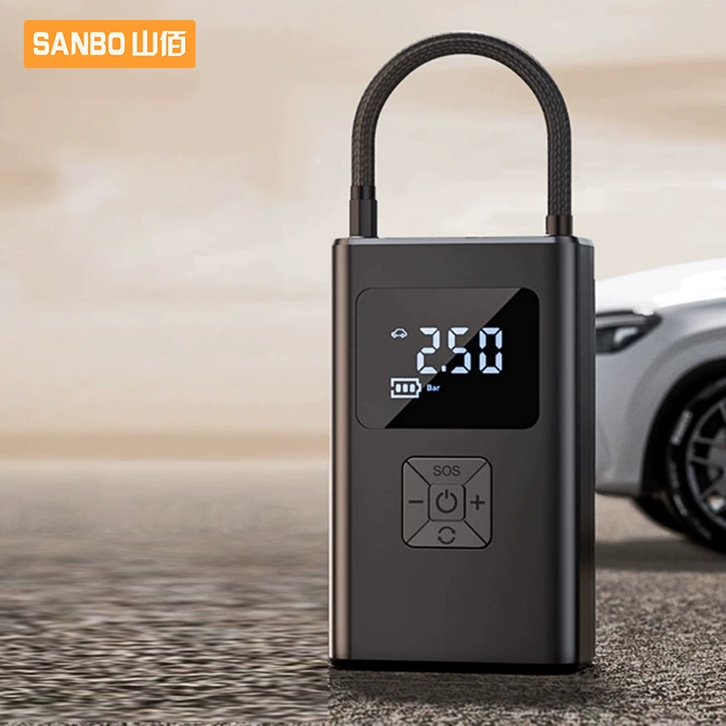 Автомобильный компрессор, компактный автомобильный компрессор, мощный высоконапорный насос для накачивания шин транспортных средств, автоматическое отключение, умный беспроводной.