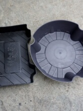 塑料盘开业花架托盘三脚架盆子花泥盆/花店用品插花盆圆方形批发