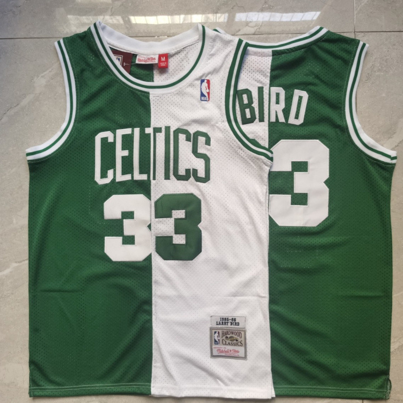 Selección transfronteriza de ropa de Baloncesto NBA Celtics Celtics Celtics 5 Garnett 33 Bird Bird 34 Pier
