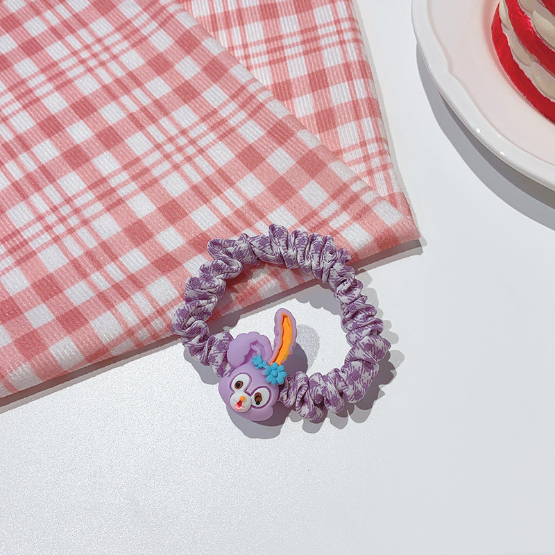 Internet celebridad de dibujos animados lindo pelo cuerda chica banda de pelo ins banda de goma lazo pelo dulce intestino delgado anillo bola cabeza accesorios para el cabello femenino