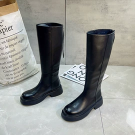 女式皮靴;厚底拖鞋;平底拖鞋