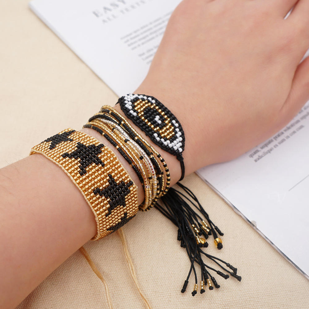 Bohemian Retro Ethnic Style Multi-Layer Beaded Bracelet