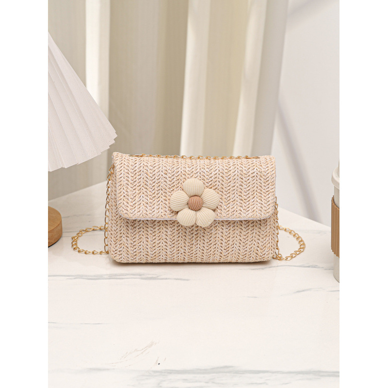 2025 nueva bolsa de mano de tejido transfronteriza Amazon especial para paja flip flange bolsas de moda europeas y estadounidenses image 6