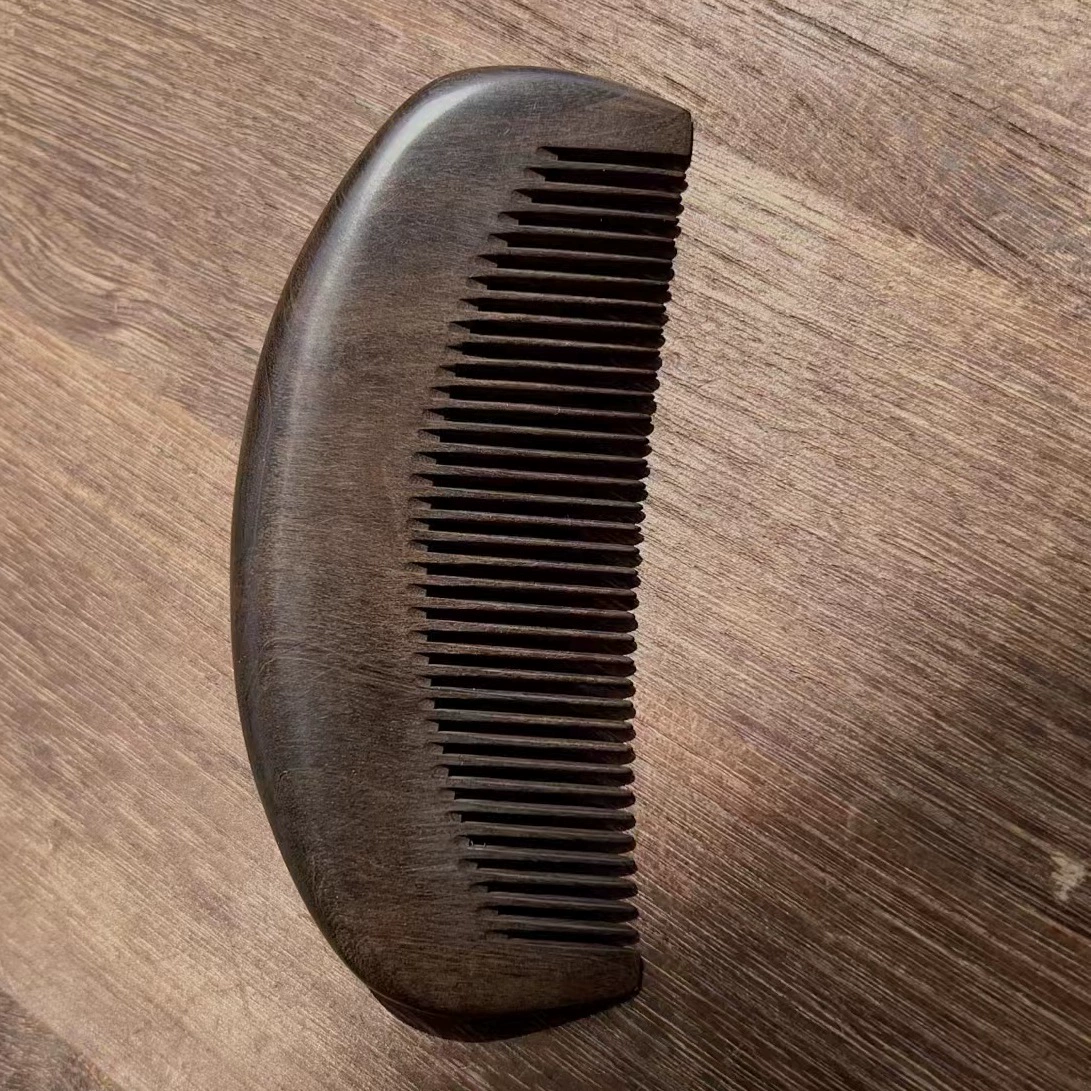 小黑银饰 Retro creative high-end brush sandalwood for mother, wholesale, silver 925 sample, Birthday gift