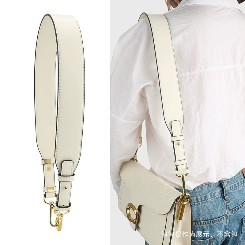 Black bag accessory, leather one-shoulder bag, universal multicoloured straps