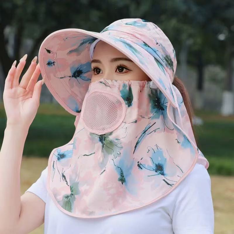 수묵화 숄-핑크