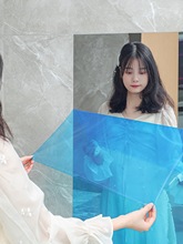 带背胶镜面贴纸墙贴软镜子墙纸自粘宿舍全身镜地板墙面装饰反光膜