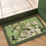 2022新款硅藻泥地垫油画田园风格防滑垫浴室卫生间吸水速干垫家用