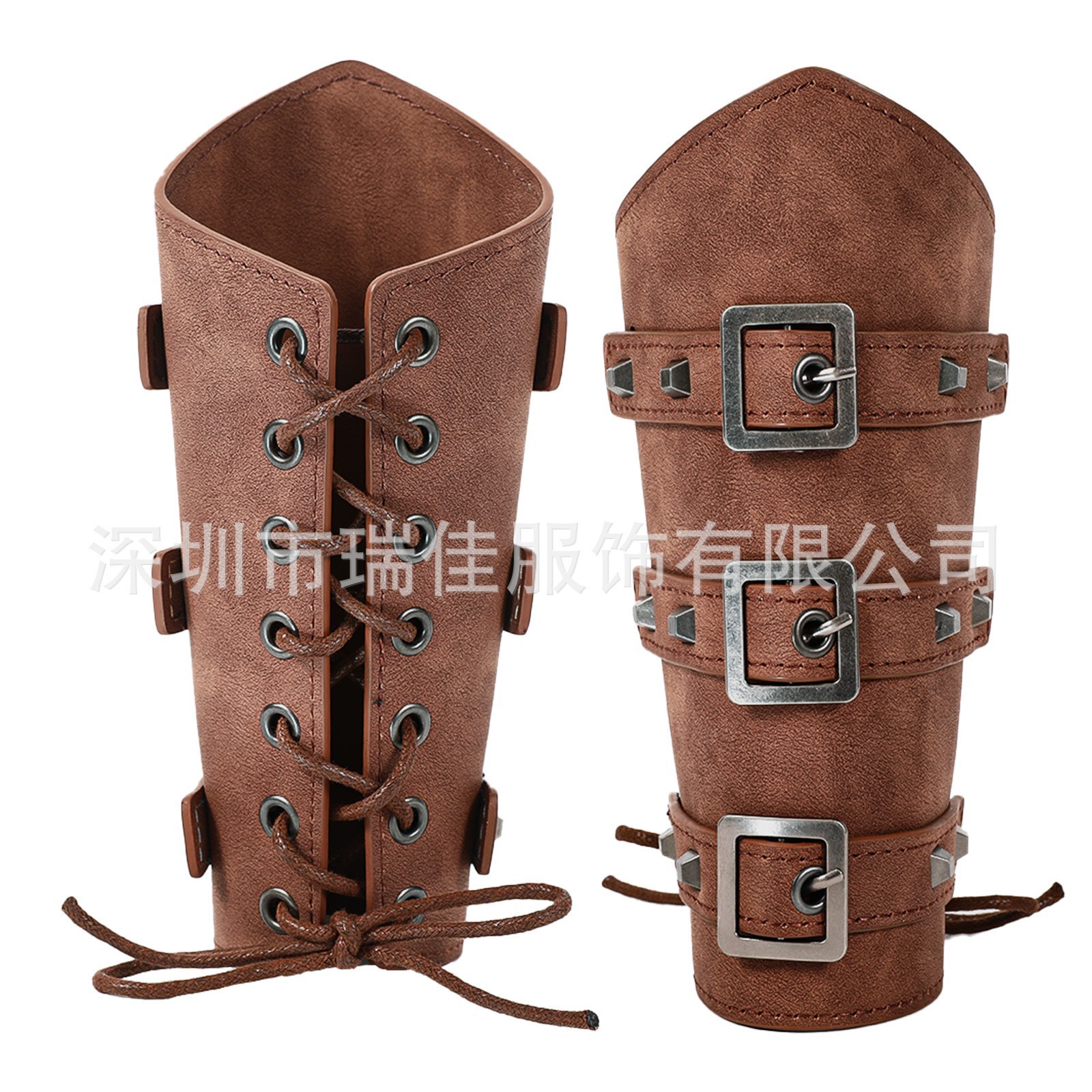 가죽 손목 보호대 3단 후크