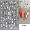 Nail stickers, fuchsia fake nails, adhesive plant lamp for nails, suitable for import, new collection, flowered