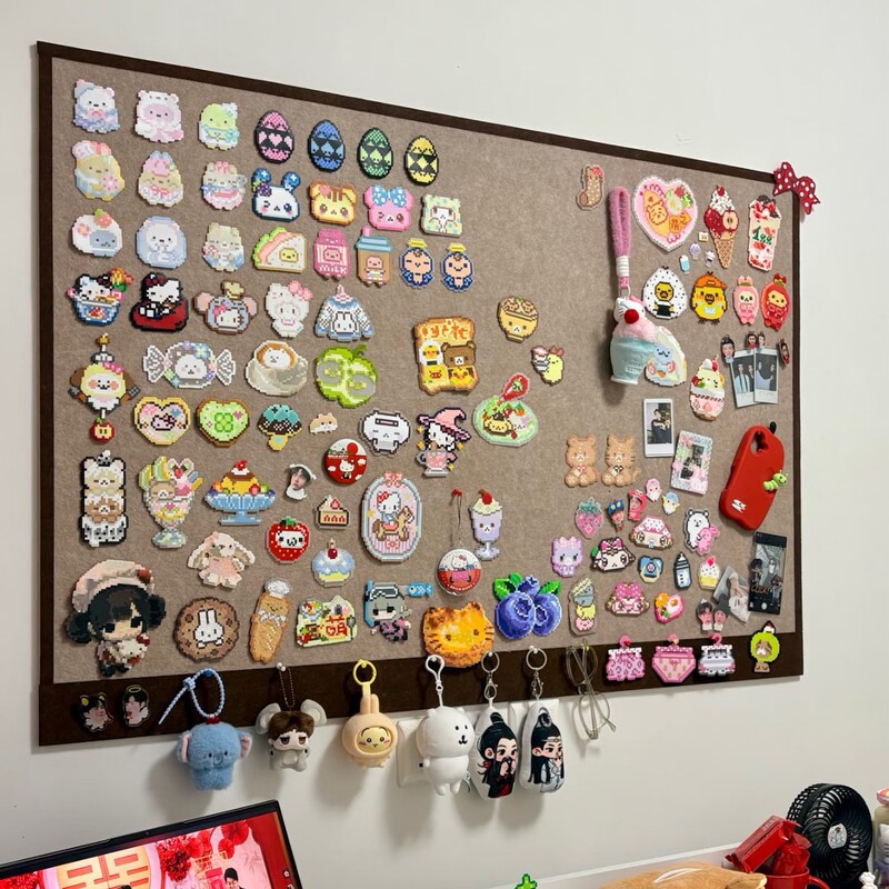 Felt Wall Stickers, Bean Display Board, No-Drill Self-Adhesive Wall Decoration, Fusion Bean Storage Board, Display Frame, Felt Board Felt Wall Stickers, Bean Display Board, No-Drill Self-Adhesive Wall Decoration, Fusion Bean Storage Board, Display Frame, Felt Board