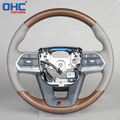 Steering wheel LC300 black peach wood grain