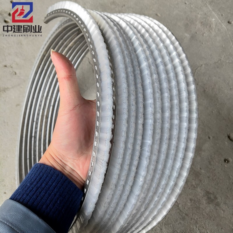 生产螺旋状毛刷槽 弹簧刷斜螺旋纸浆浓缩机清洗毛刷清洗刷异型刷