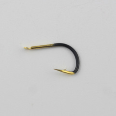 Wholesale Kogane Black Gold Edible Fish Hook with Barbed Bend Mouth Small Stream Crucian Carp Hook Fishing Tackle Hook